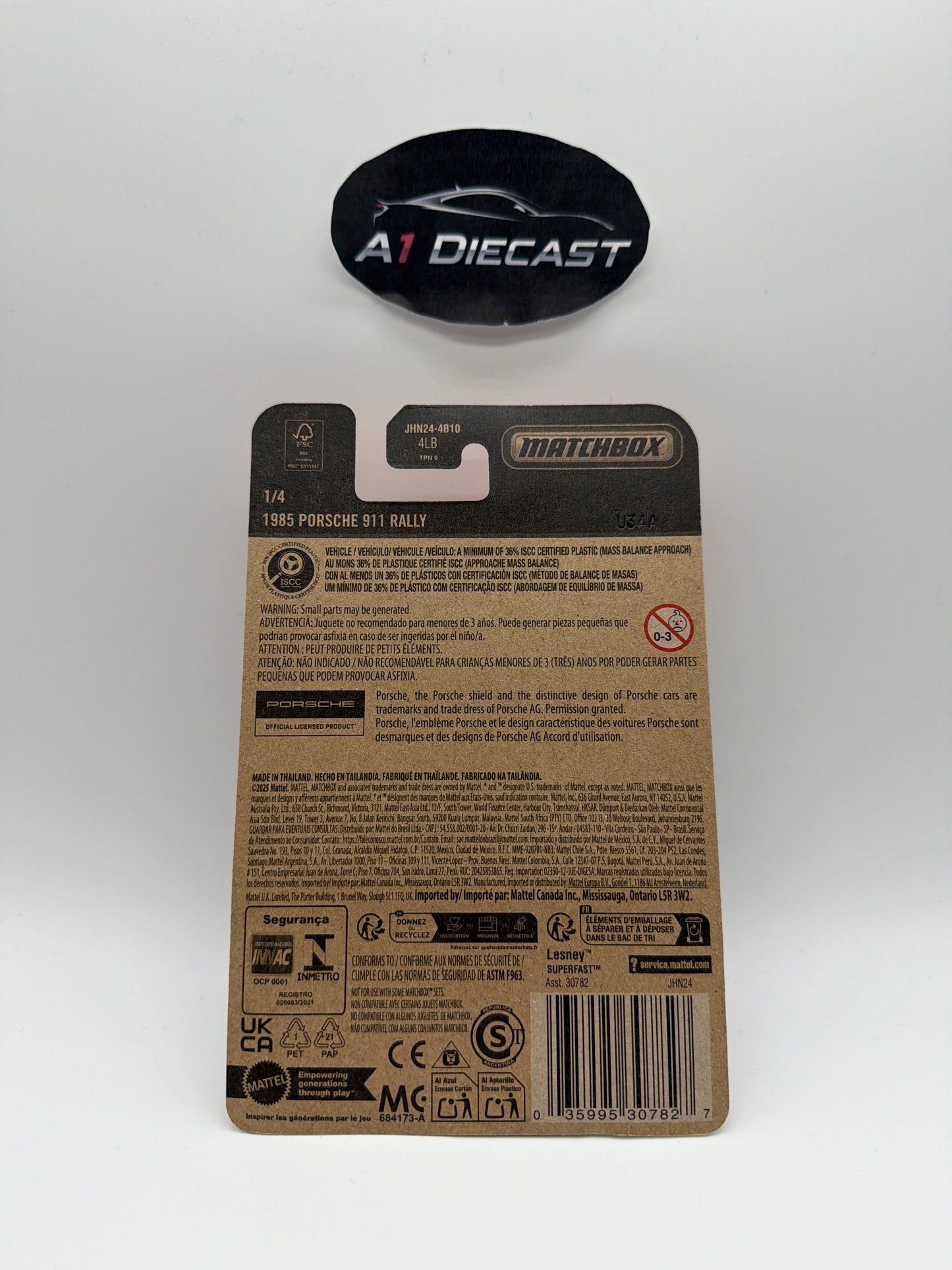 Matchbox 1985 Porsche 911 Rally Super Chase
