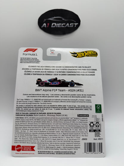 Hot Wheels Premium BWT Alpine F1 Team - A524 (#31)