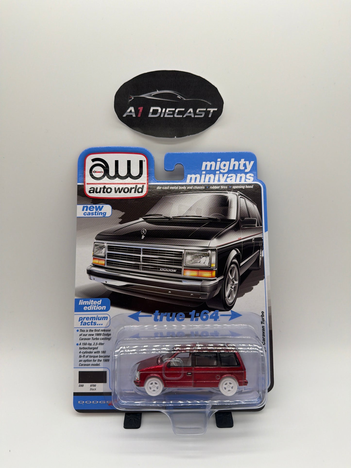 Auto World Premium 1989 Dodge Caravan Turbo Chase