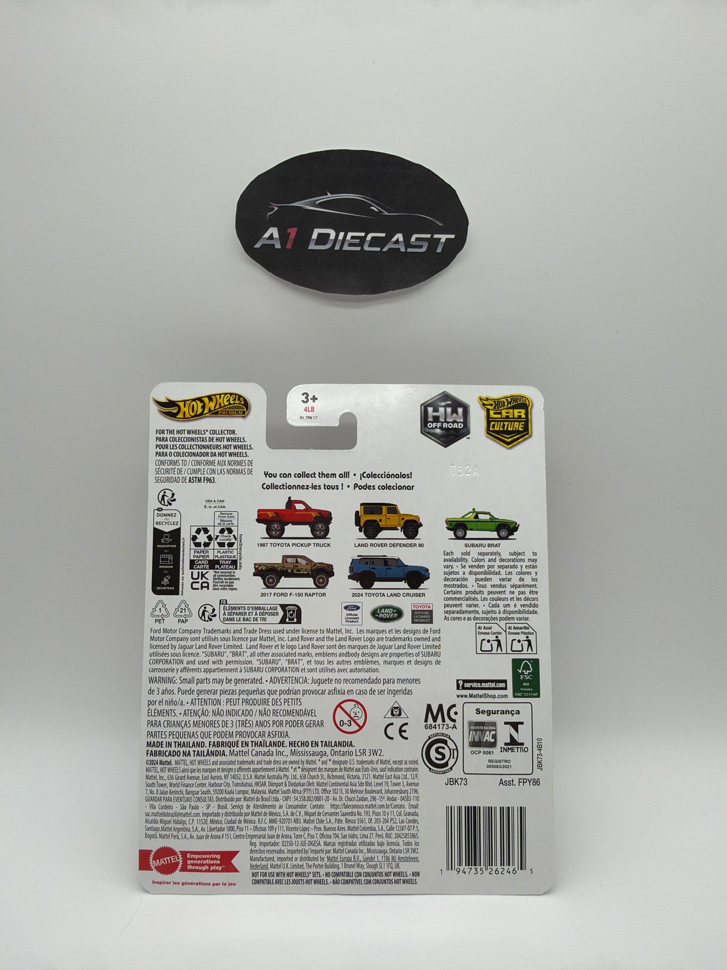 Hot Wheels Premium Car Culture 1987 Toyota Pickup Truck