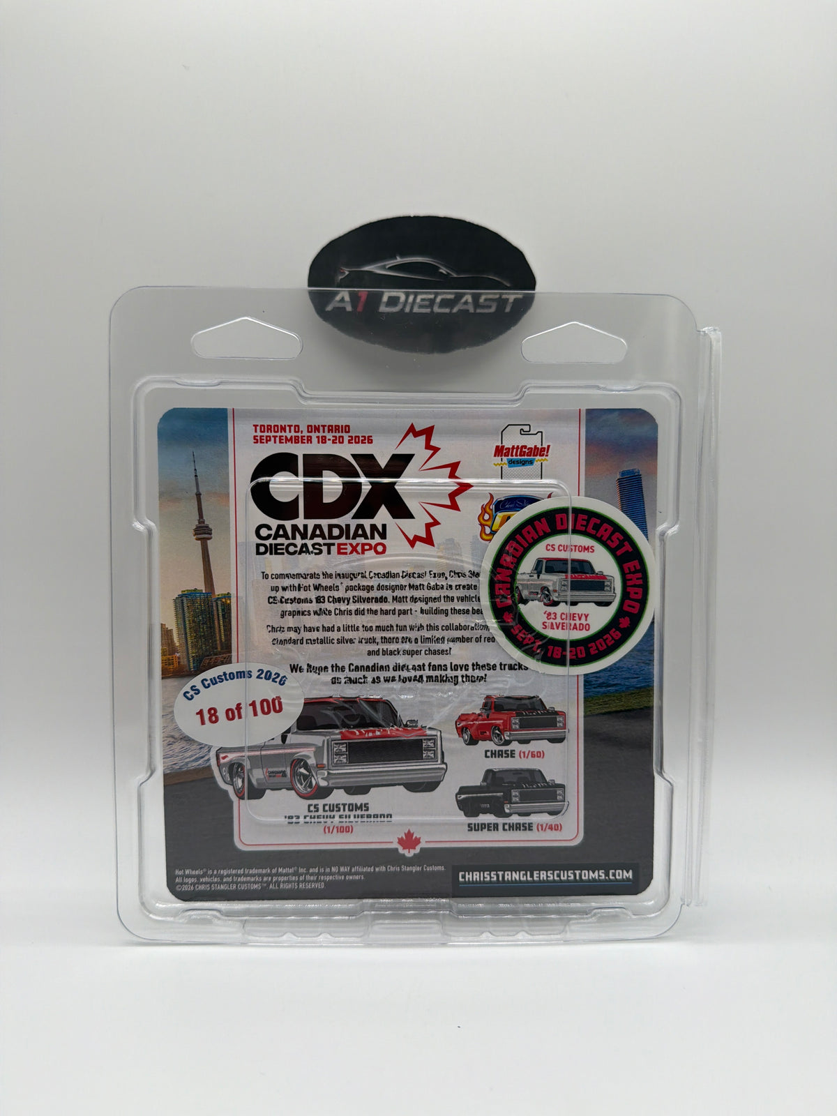 Canadian Diecast Expo CS Custom ‘83 Chevy Silverado Set of 3 (Regular, Chase, Super Chase)