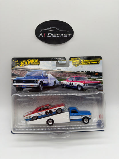 Hot Wheels Premium Car Culture Team Transport ‘66 Chevelle & ‘72 Chevy Ramp Truck