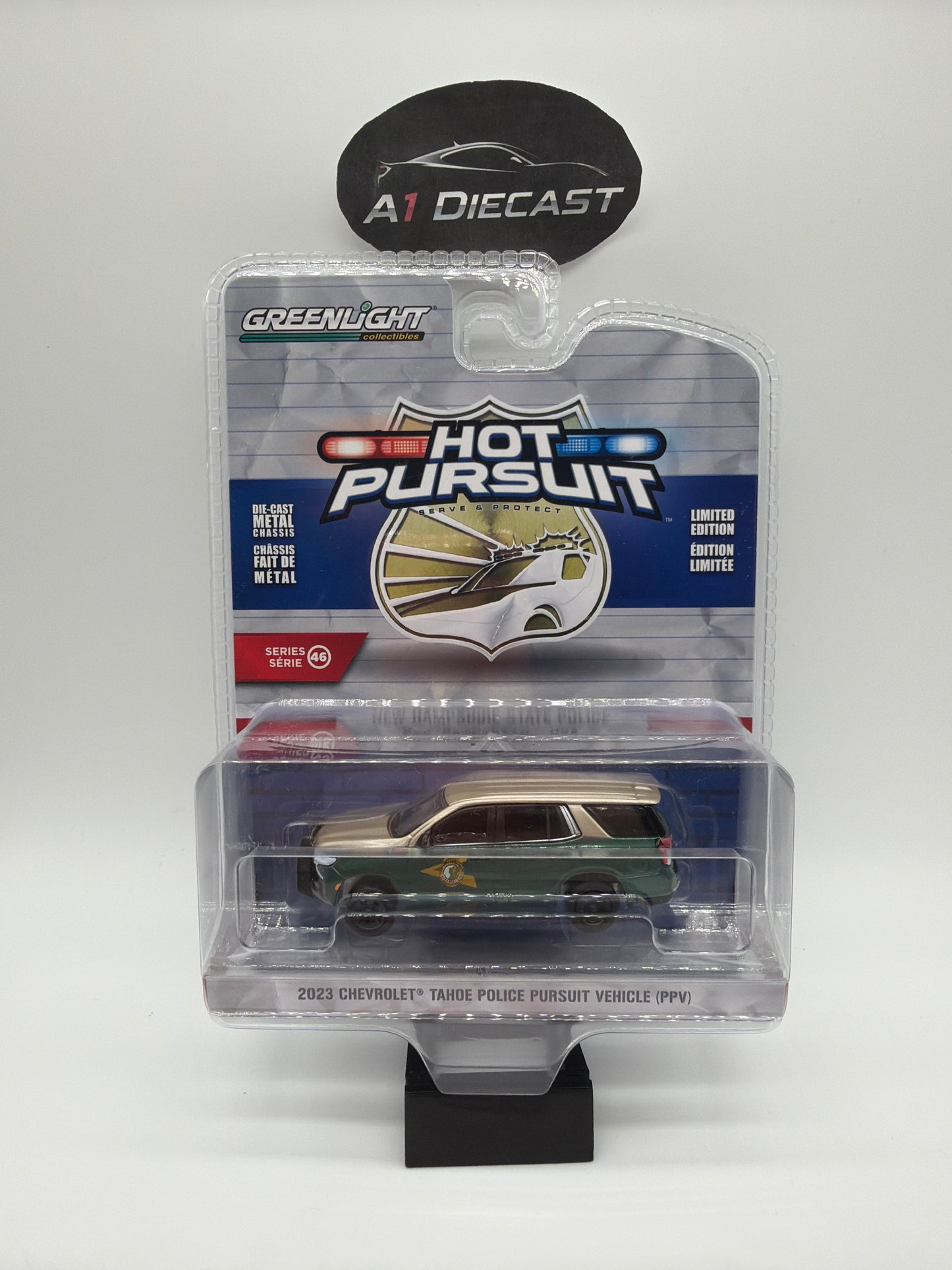 Greenlight Hot Pursuit 2023 Chevrolet Tahoe Police Pursuit Vehicle (PPV)