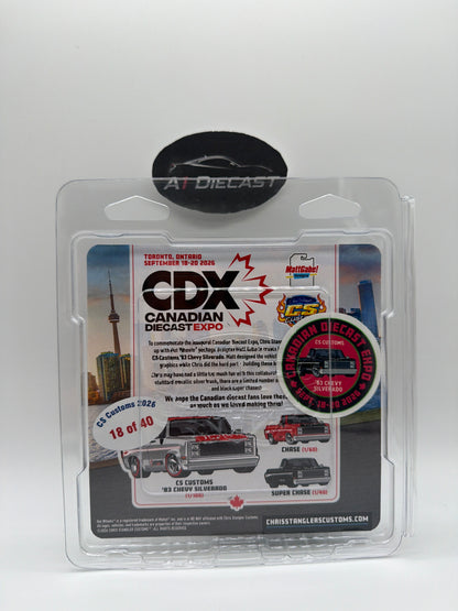 Canadian Diecast Expo CS Custom ‘83 Chevy Silverado Set of 3 (Regular, Chase, Super Chase)