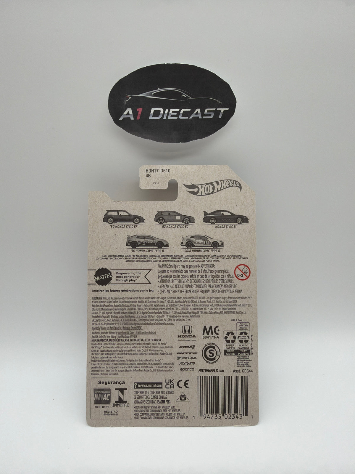 Hot Wheels ‘90 Honda Civic EF