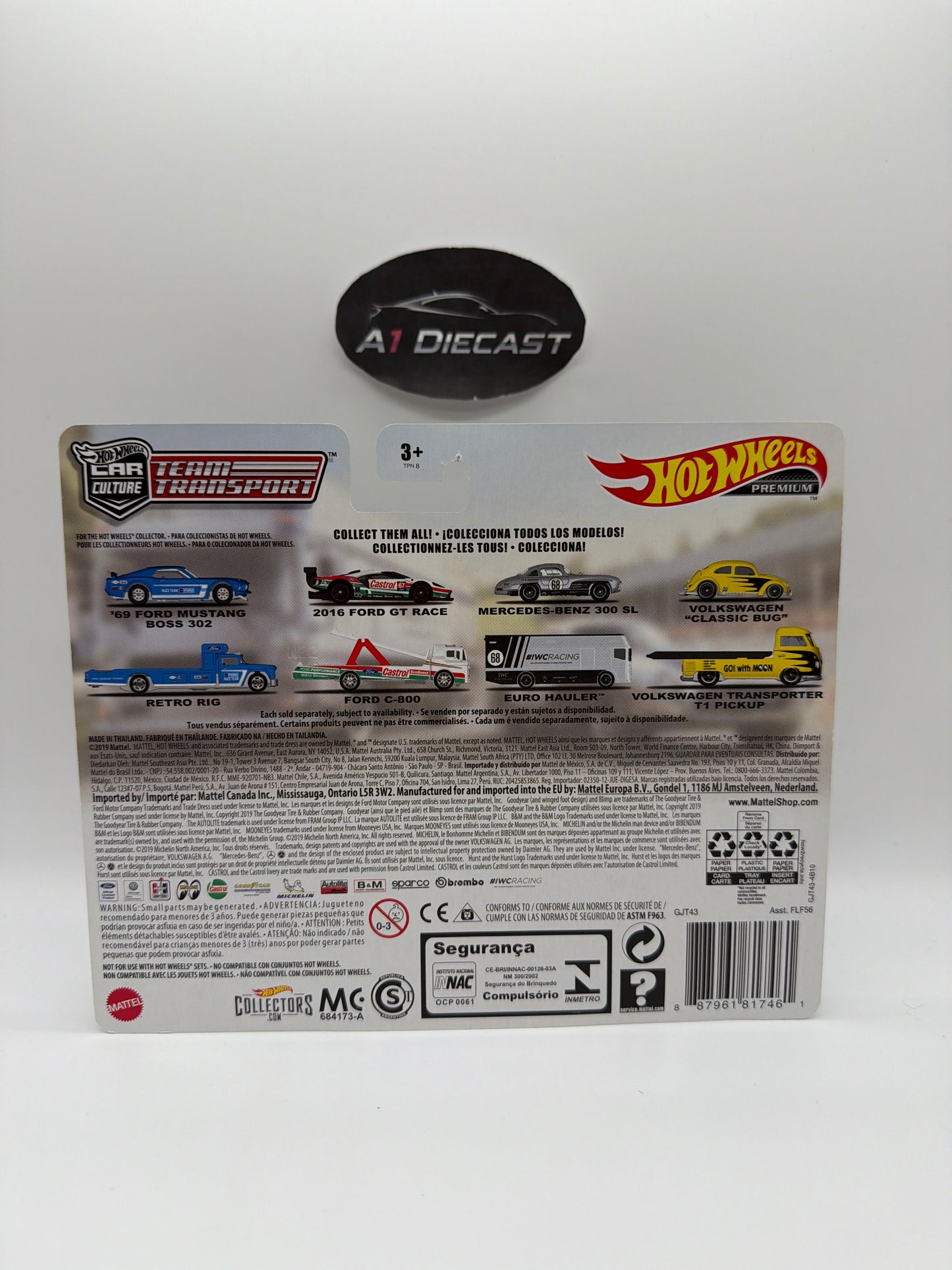 Hot Wheels Premium Car Culture Team Transport Mercedes-Benz 300 SL Euro Hauler