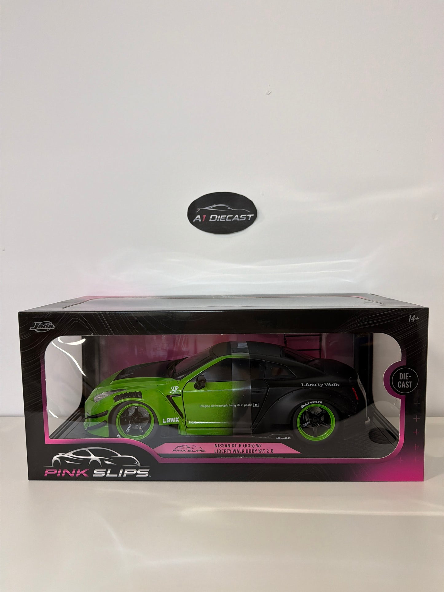 Jada Pink Slips Nissan GT-R (R35) w/ Liberty Walk Body Kit 2.0