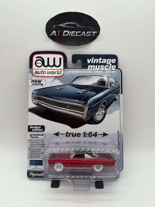 Auto World Premium 1970 Plymouth Sport Fury GT Chase