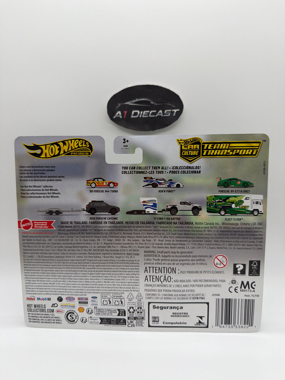Hot Wheels Premium Car Culture Team Transport Porsche 911 GT3 R (992) and Fleet Flyer