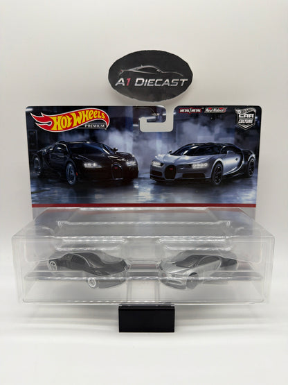 Hot Wheels Premium Car Culture Bugatti Veyron & ‘16 Bugatti Chiron