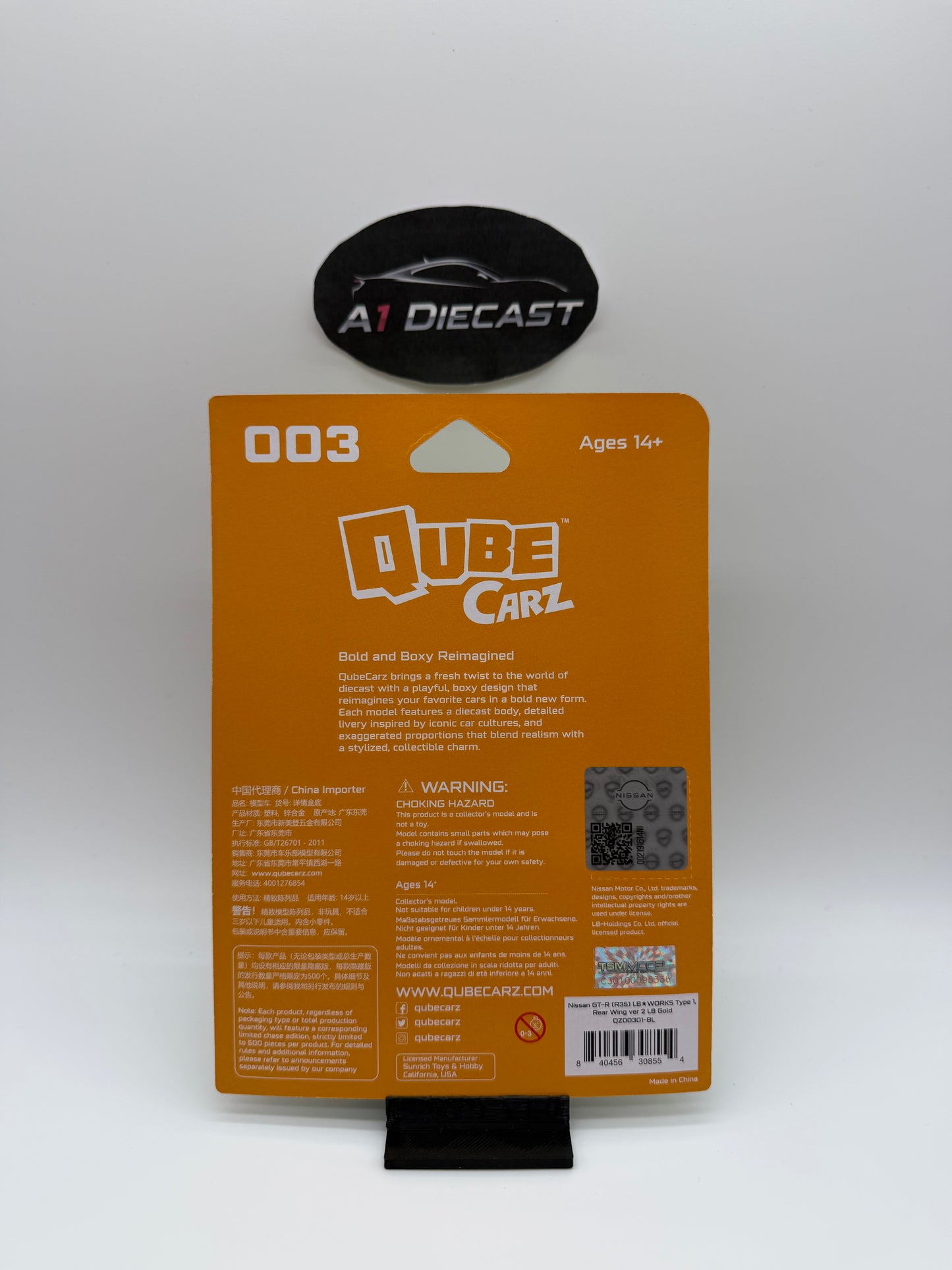 Mini GT Qube Carz Nissan GT-R (R35) LB Works Type 1