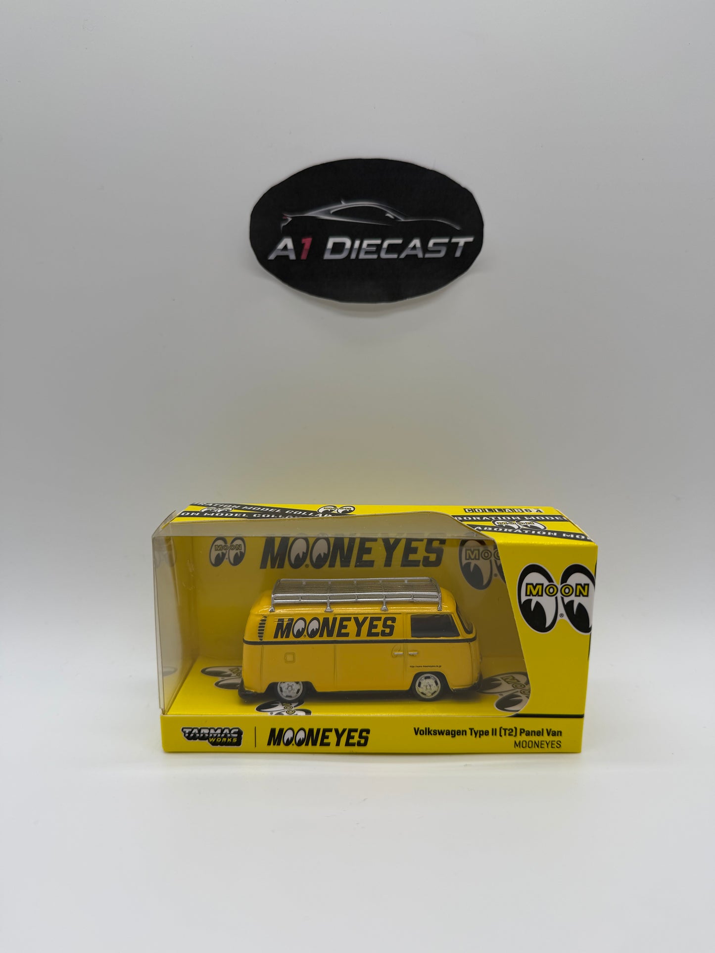 Tarmac Works Collab 64 MoonEyes Volkswagen Type II (T2) Panel Van
