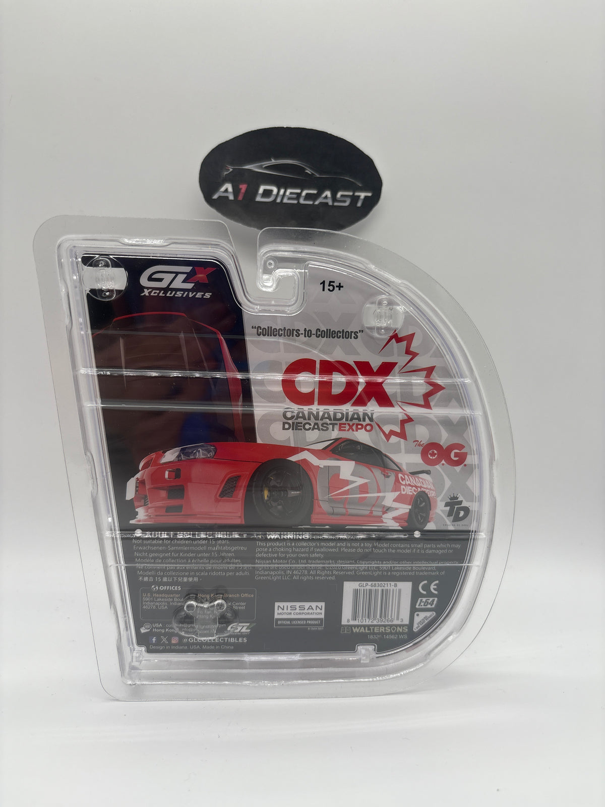 Greenlight Xclusive Dinner car Nissan Skyline R34 GT-R 1 of 400 Canadian Diecast Expo