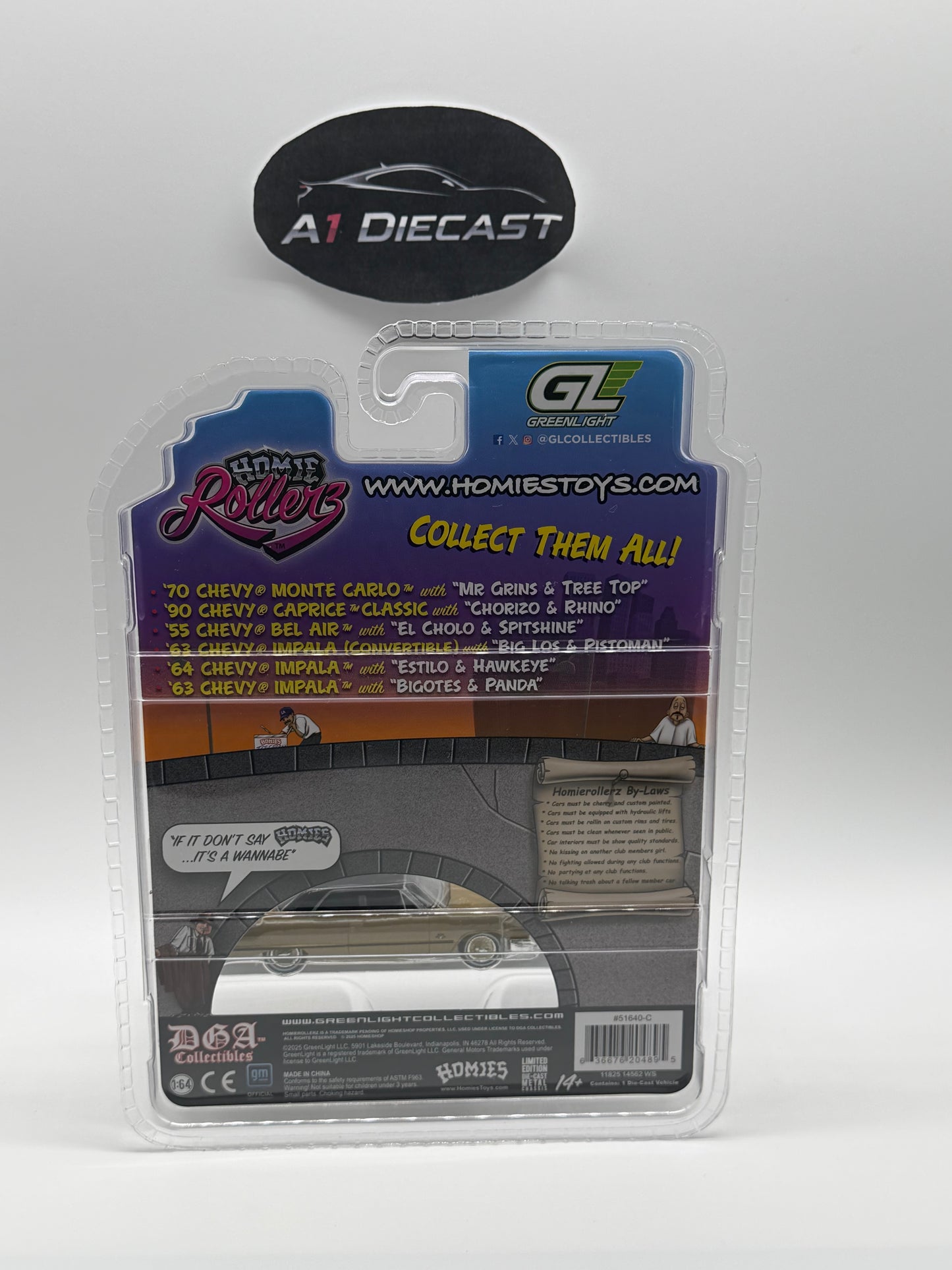 Greenlight Homie Rollerz ‘63 Chevy Impala Chase