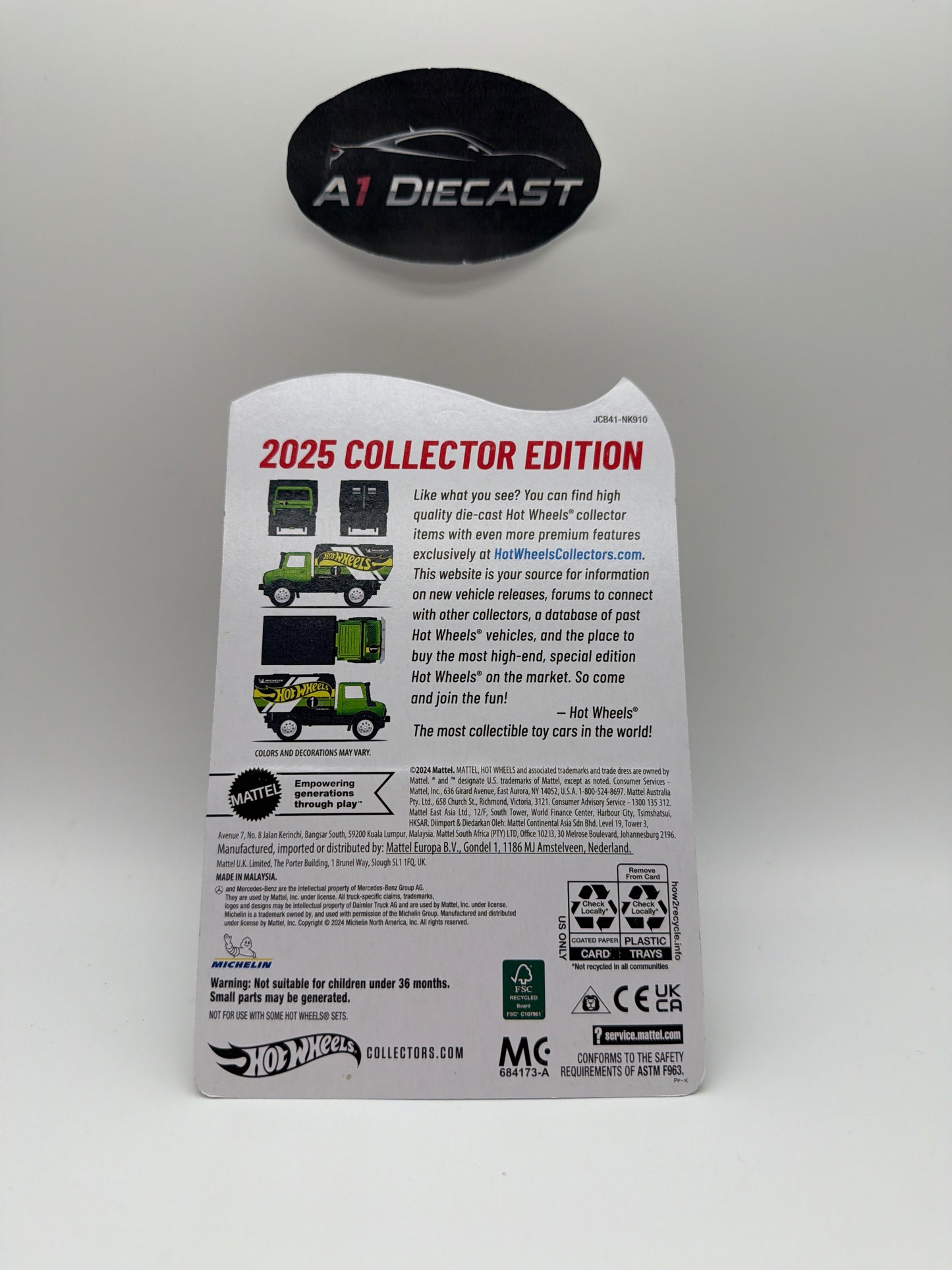 Hot Wheels 2025 Collector Edition Mercedes-Benz Unimog U 1300 L
