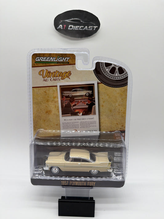 Greenlight Vintage Ad Cars 1957 Plymouth Fury