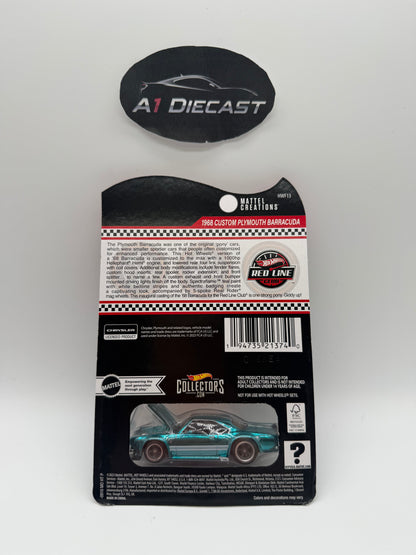 Hot Wheels Red Line Club 1968 Custom Plymouth Barracuda