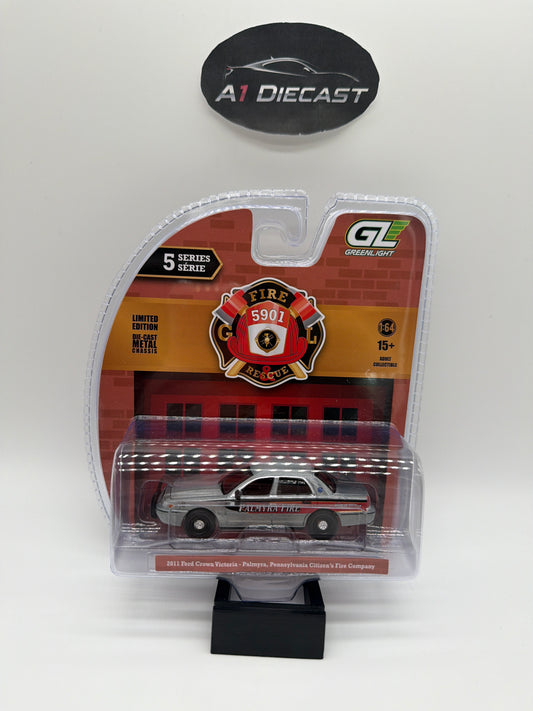 Greenlight Fire & Rescue 5901 Series 5 
 2011 Ford Crown Victoria Palmyra, Pennsylvania Citizen’s Fire Company Raw Chase