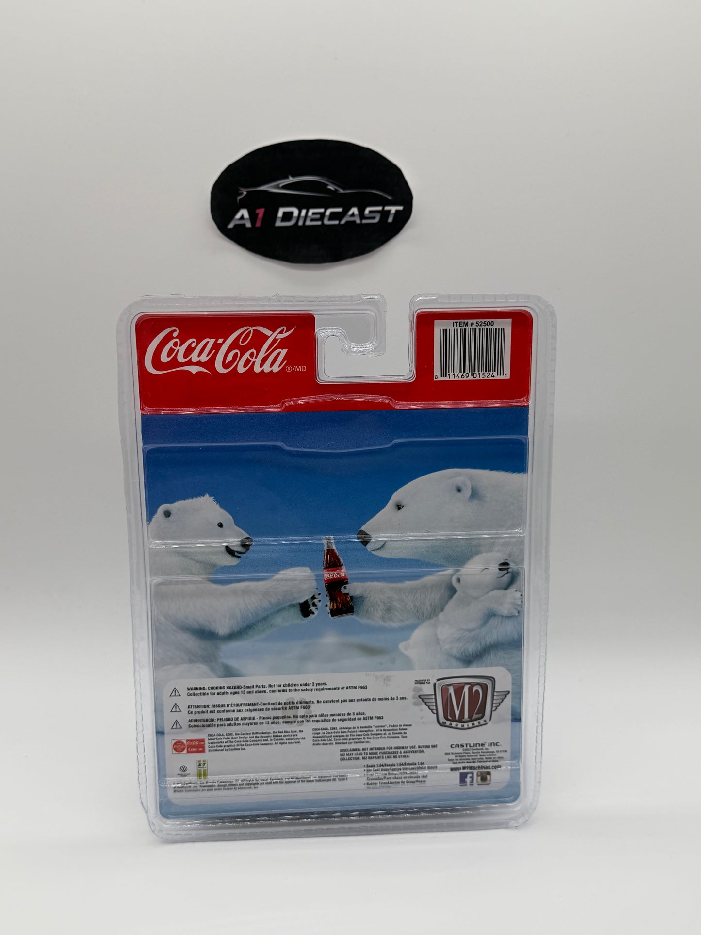 M2 Machines Coca-Cola 1960 VW Single Cab Truck Raw Chase