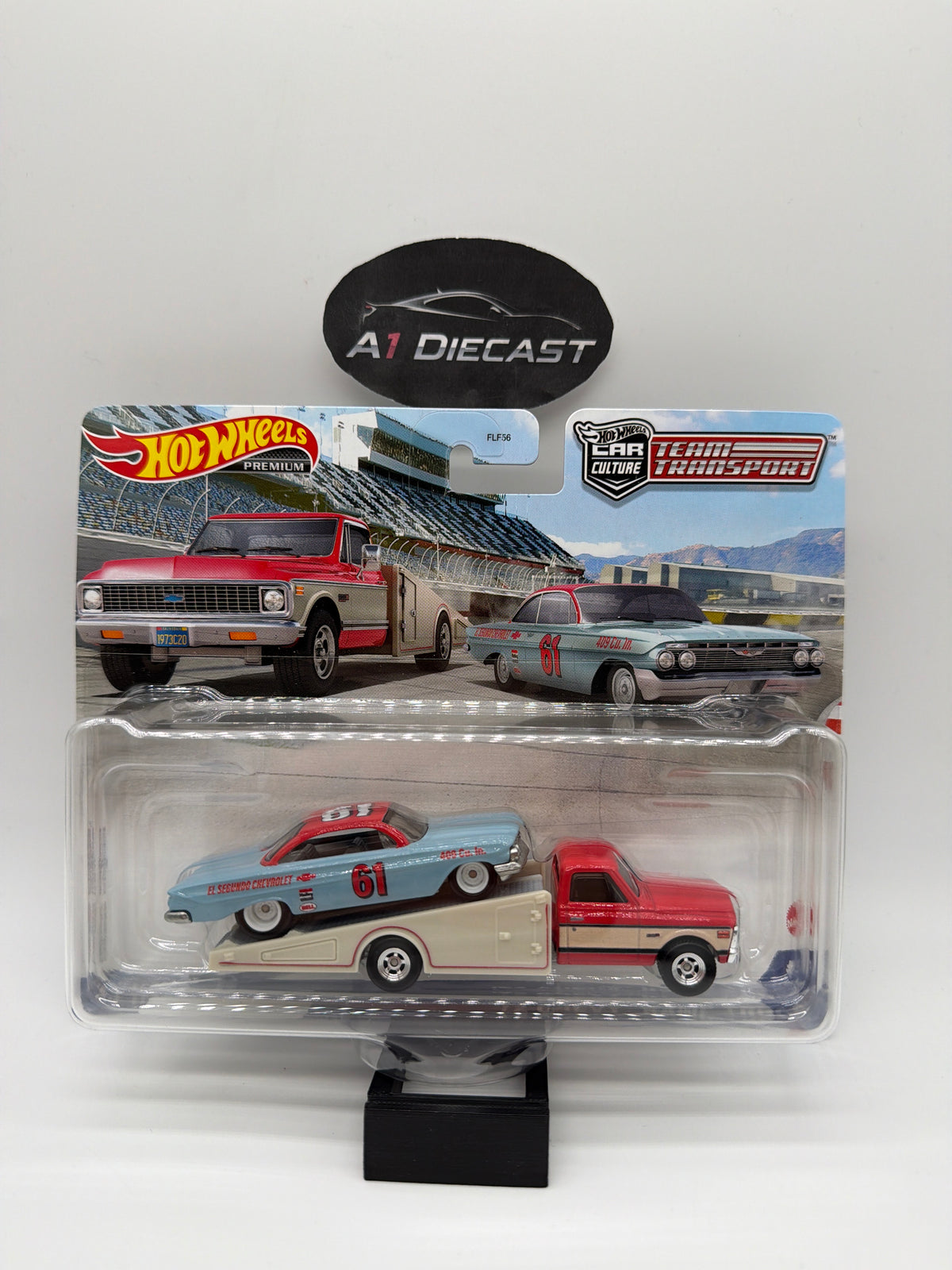 Hot Wheels Premium Car Culture Team Transport ‘61 Impala & ‘72 Chevy Ramp Truck