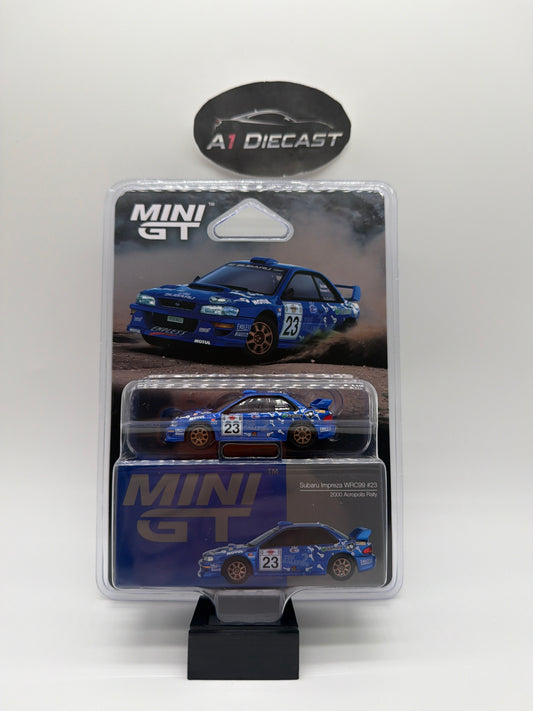Mini GT Subaru Impressa WRC99 #23 2000 Acropolis Rally MGT // 1078