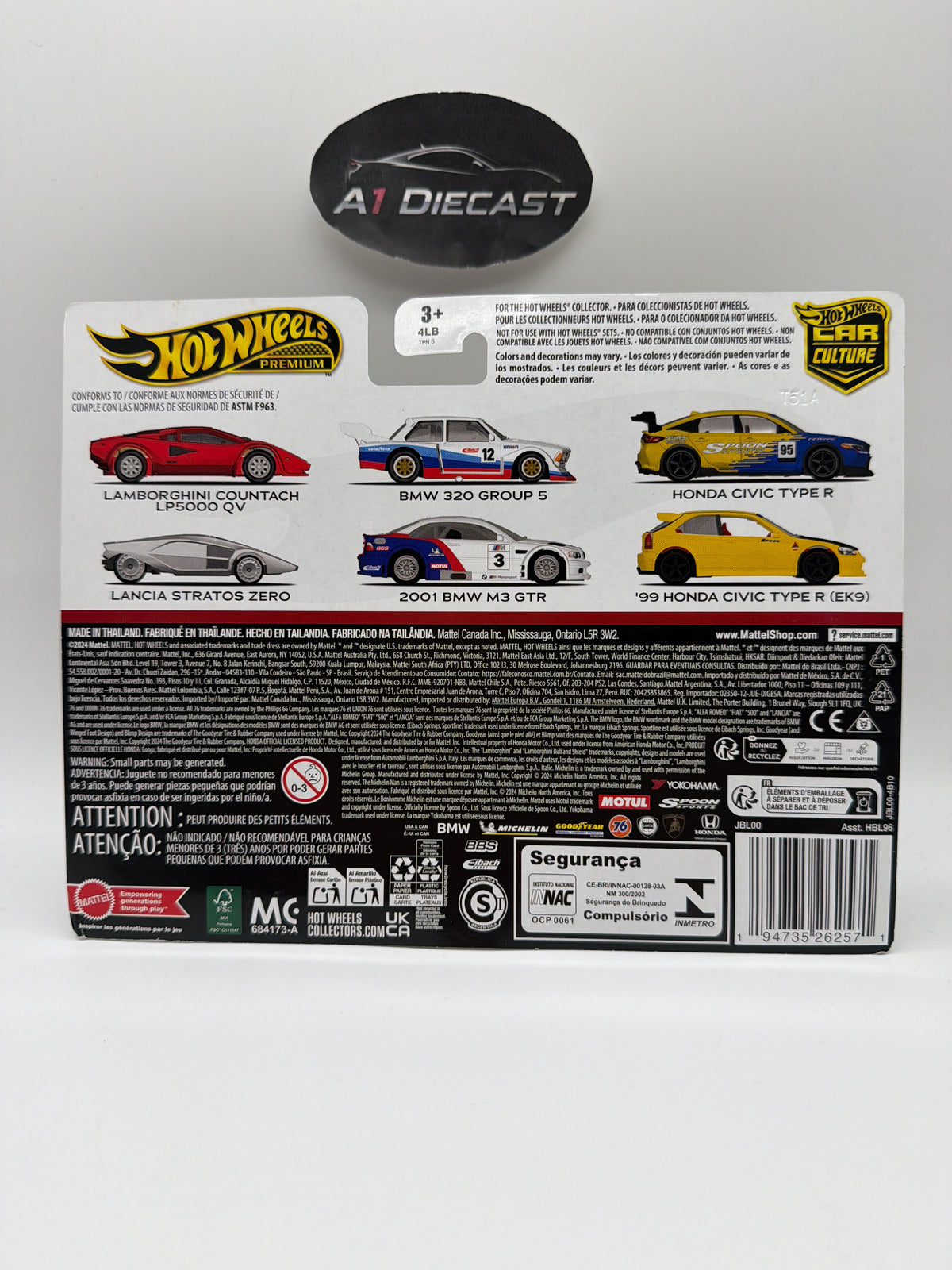 Hot Wheels Premium Car Culture Spoon ‘99 Honda Civic Type R (EK9) & Honda Civic Type R