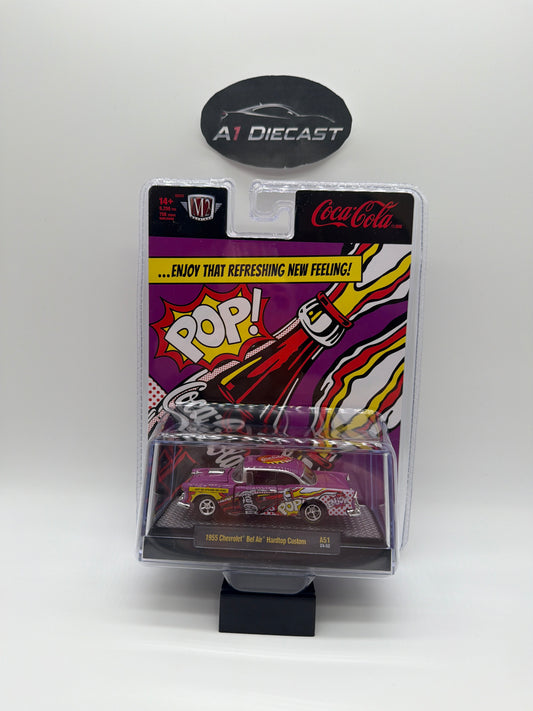 M2 Machines Coca-Cola 1955 Chevrolet Bel Air Hardtop Custom