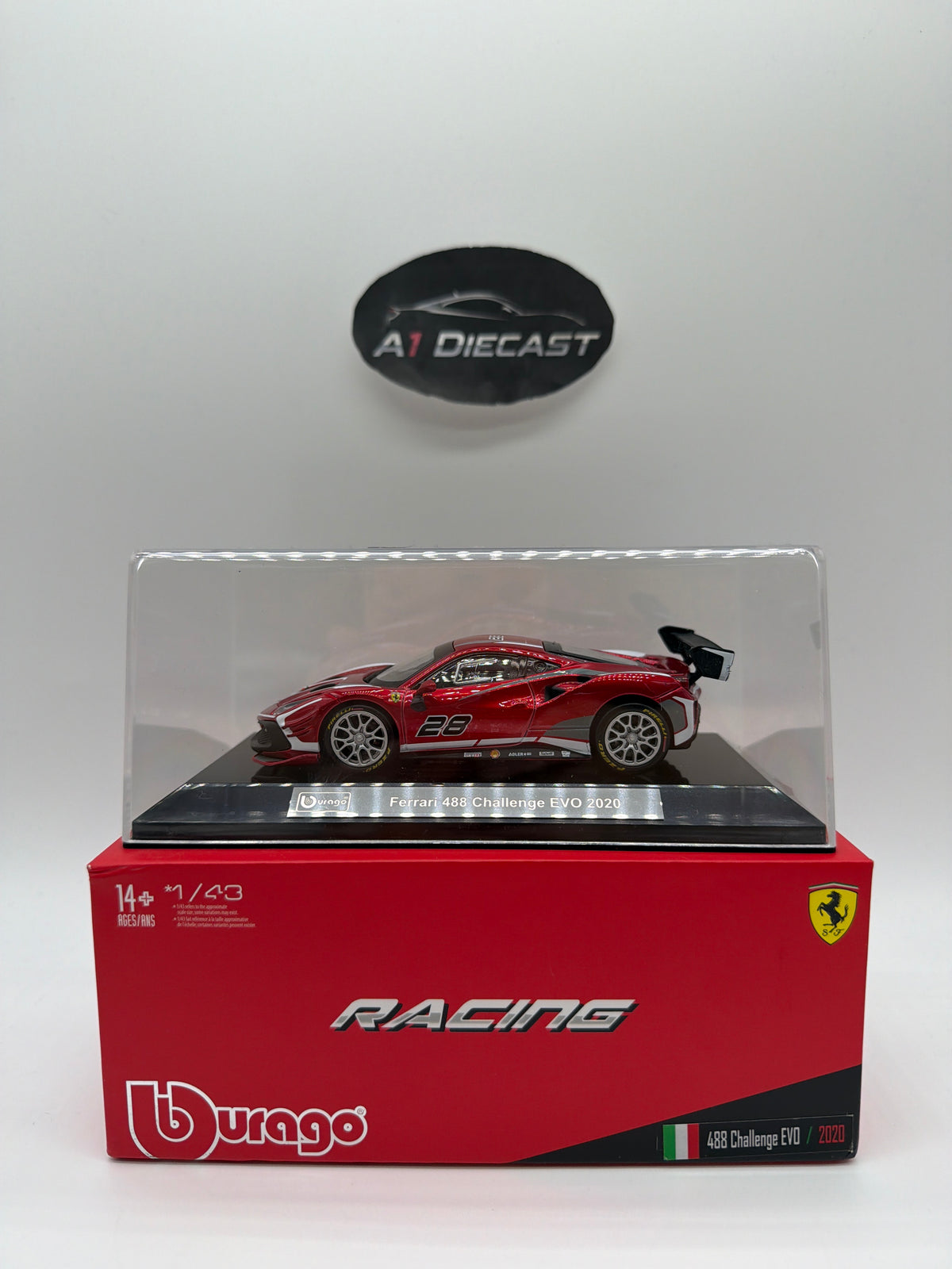 Bburago Racing Ferrari 488 Challenger EVO 2020