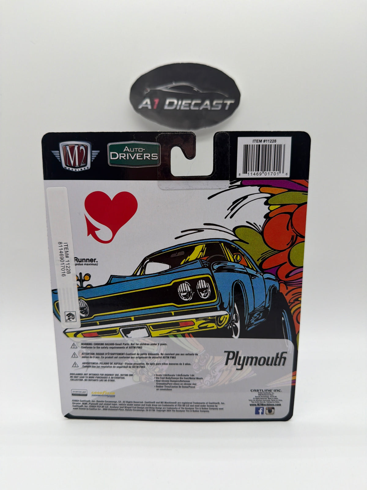M2 Machines 1969 Plymouth Road Runner 440 Chase