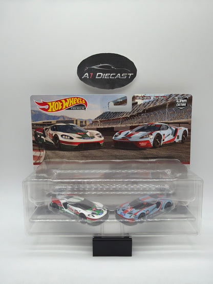 Hot Wheels Premium Car Culture ‘16 Ford GT Race &  ‘16 Ford GT Race