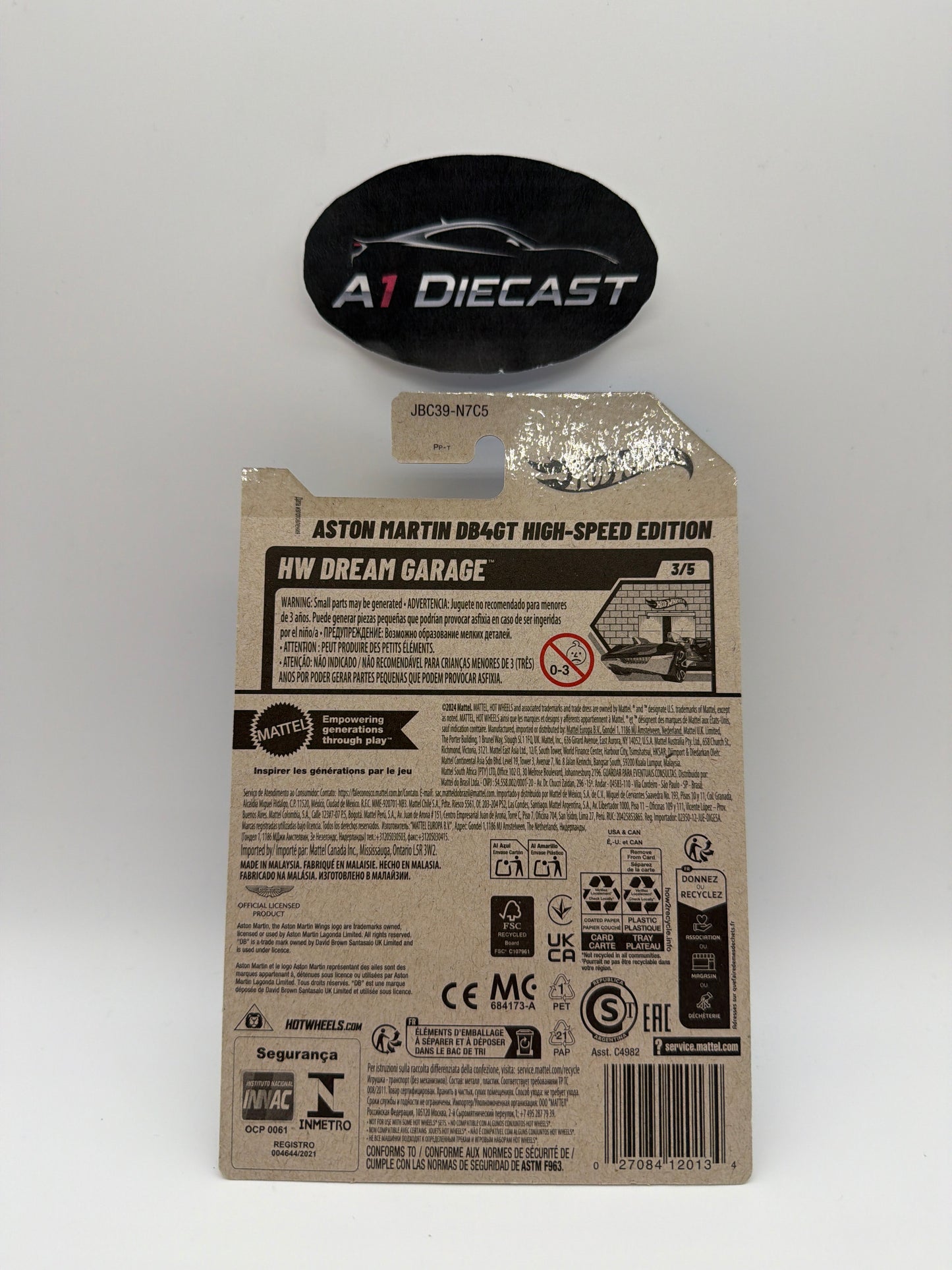 Hot Wheels Off Aston Martin DB4GT High-Speed Edition Super Treasure Hunt