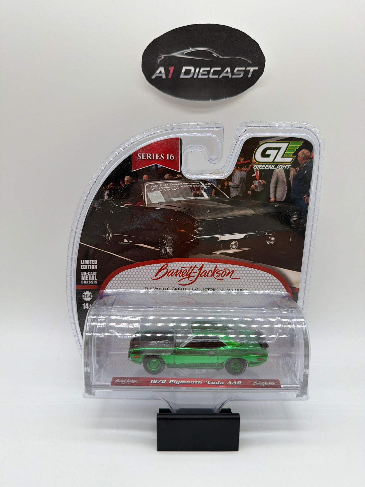 Greenlight Barrett-Jackson 1970 Plymouth ‘Cuda AAR Chase