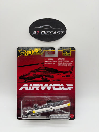 Hot Wheels Premium Pop Culture Airwolf Helicopter/ Hélicoptère