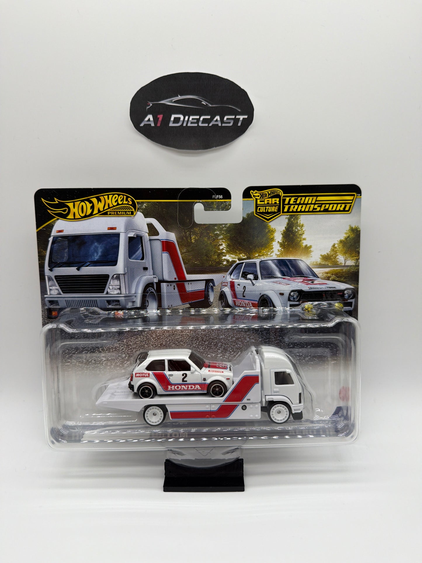Hot Wheels Premium Car Culture Team Transport ‘73 Honda Civic Custom & Aero Lift