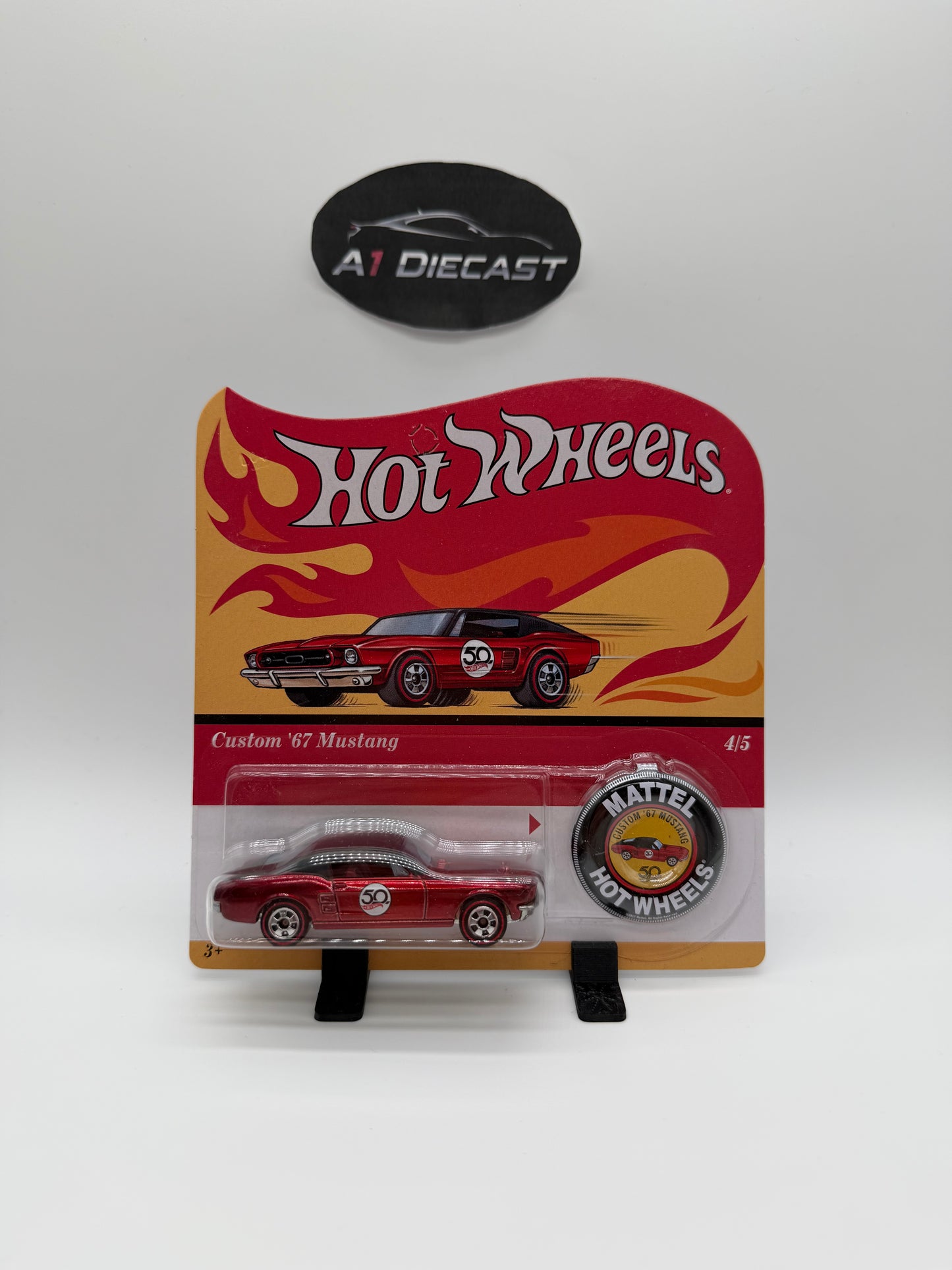 Hot Wheels Classic 50th anniversary Set with Button