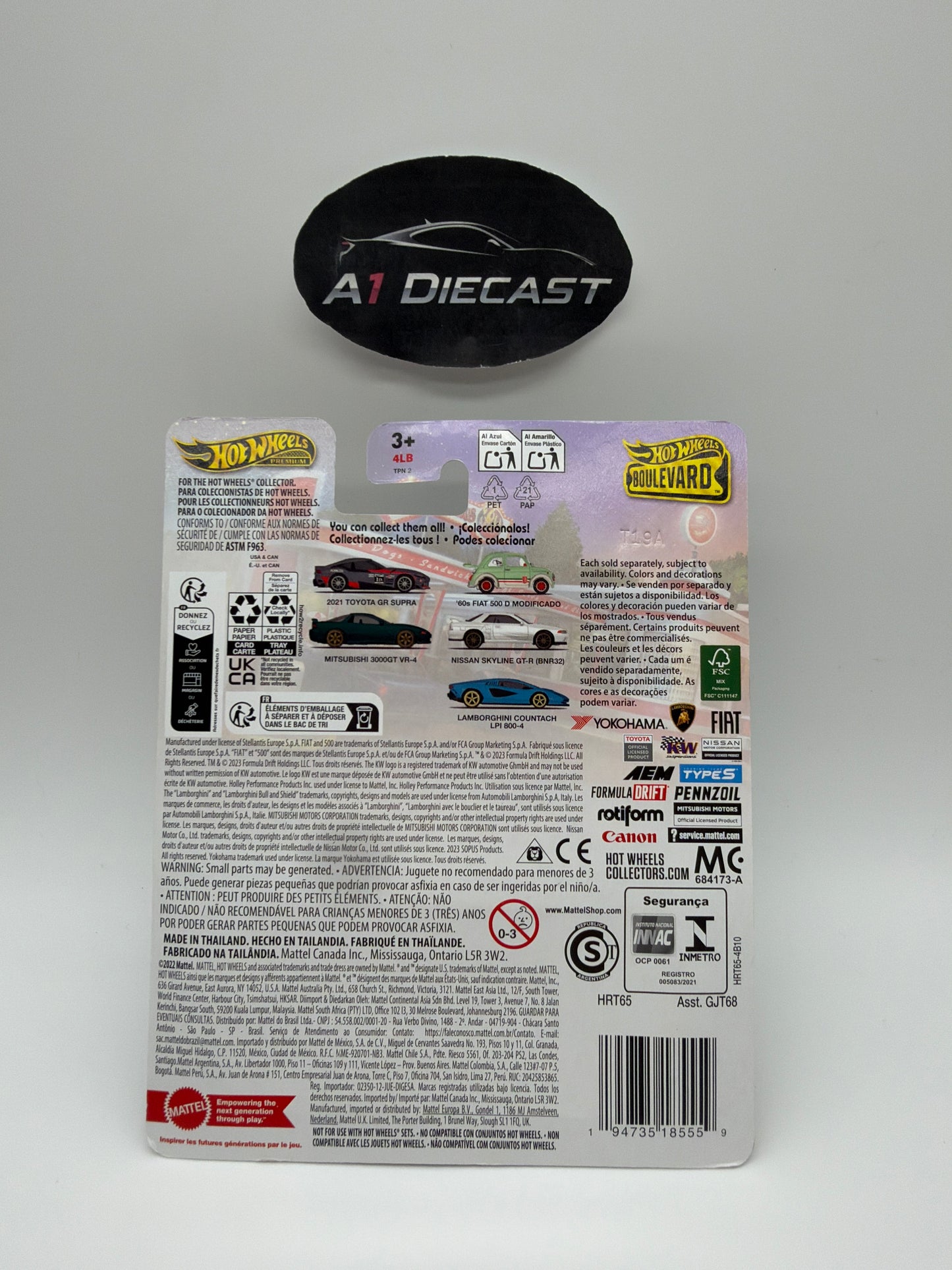 Hot Wheels Premium Boulevard ‘60s Fiat 500 D Modificado