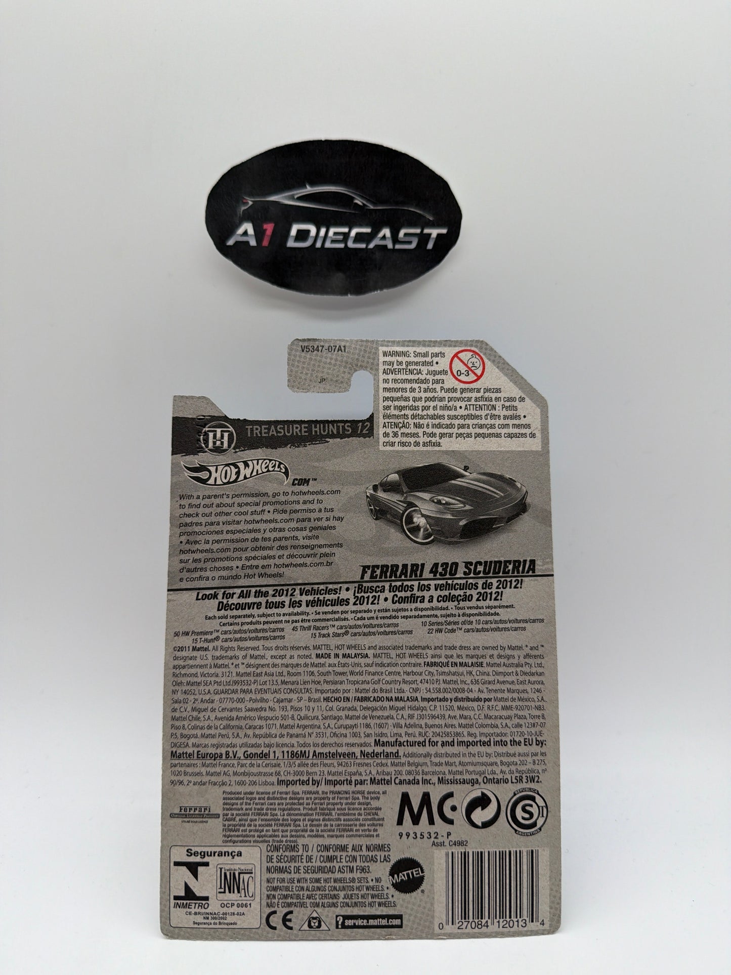 Hot Wheels Ferrari 430 Scuderia Treasure Hunt