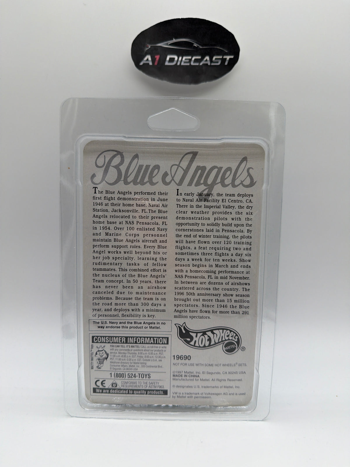 Hot Wheels Limited Edition Blue Angles VW Bus