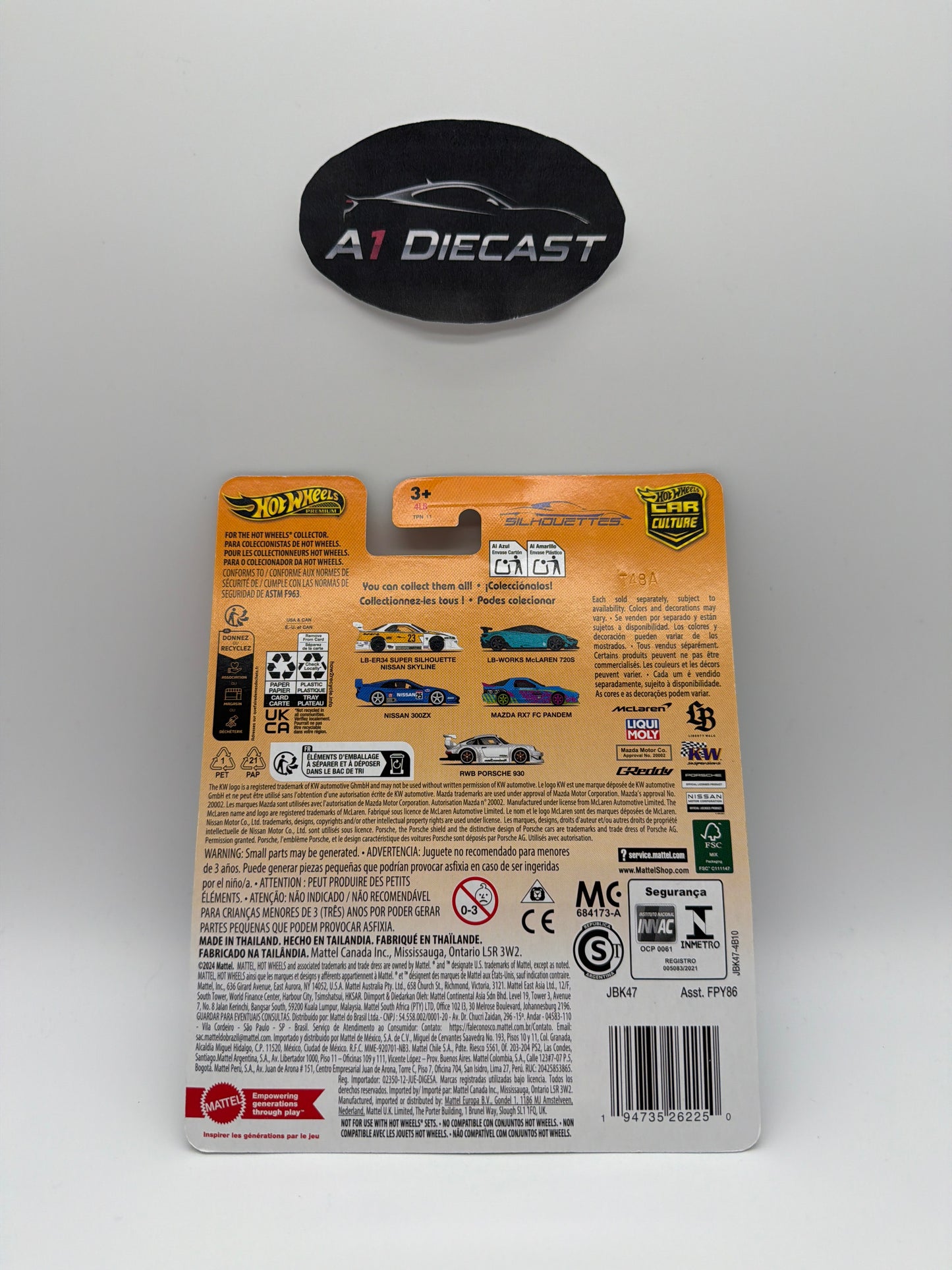 Hot Wheels Premium Car Culture Silhouette LB-Works McLaren 720S