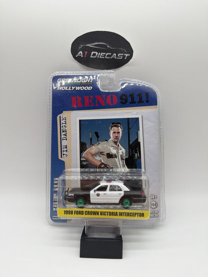 Greenlight Hot 1998 Ford Crown Victoria Interceptor Reno 911! chase