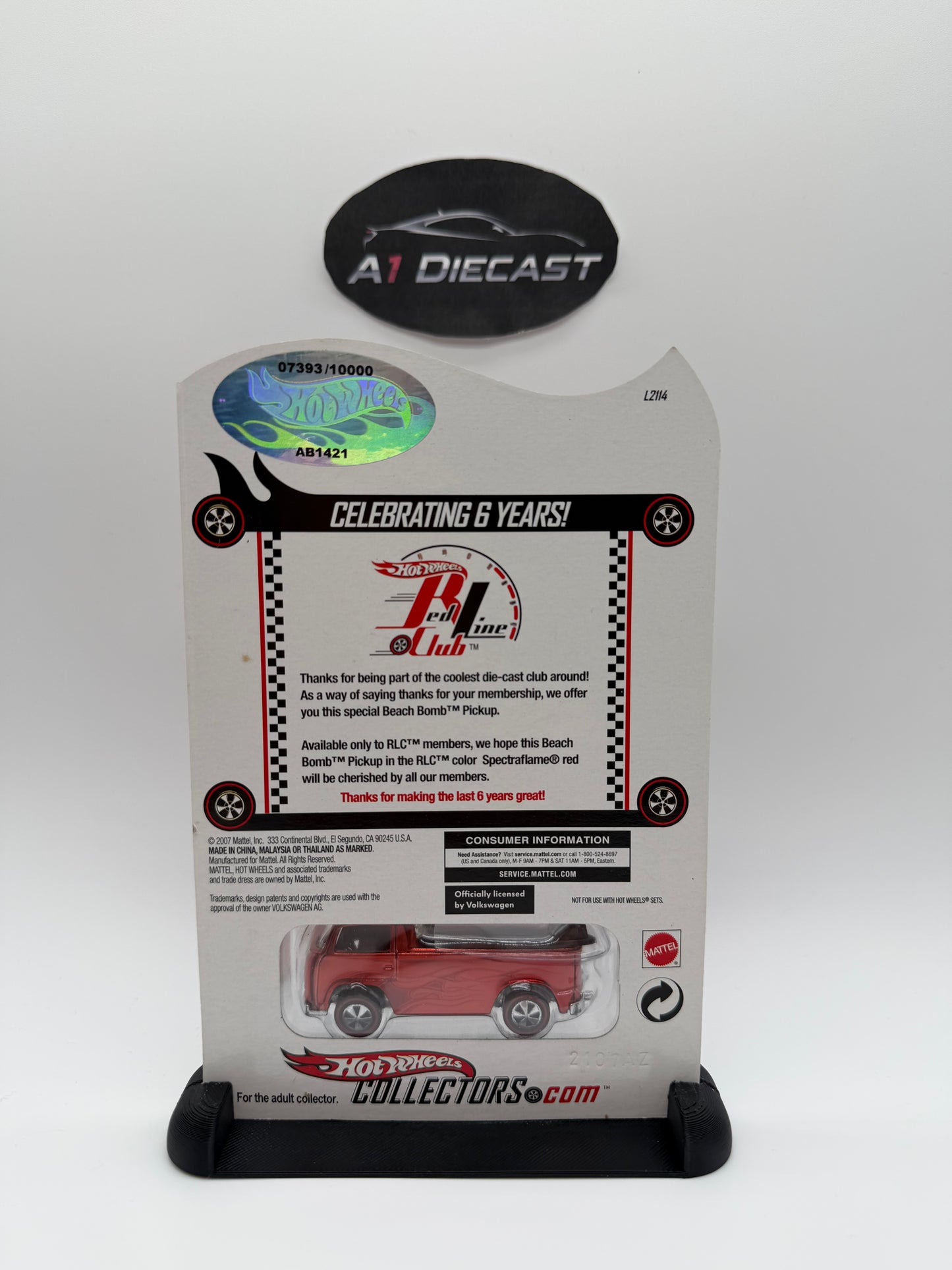Hot Wheels Red Line Club Beach Bomb Pickup