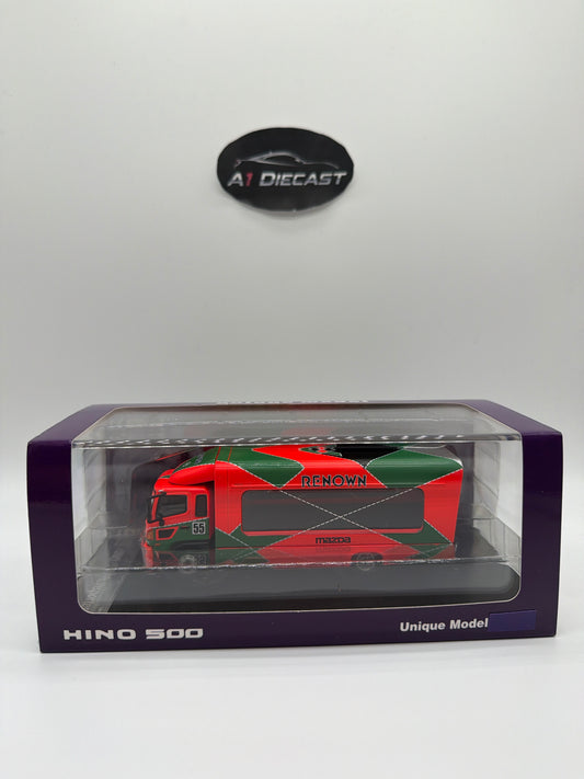 Unique Models x Tiny Hino 500 Transporter Mazda Renown