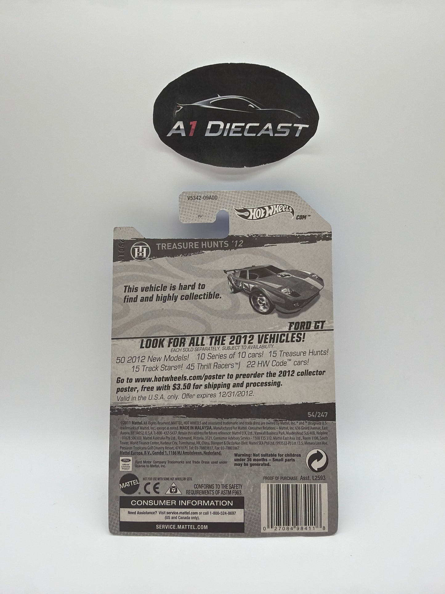 Hot Wheels Ford GT Treasure Hunt