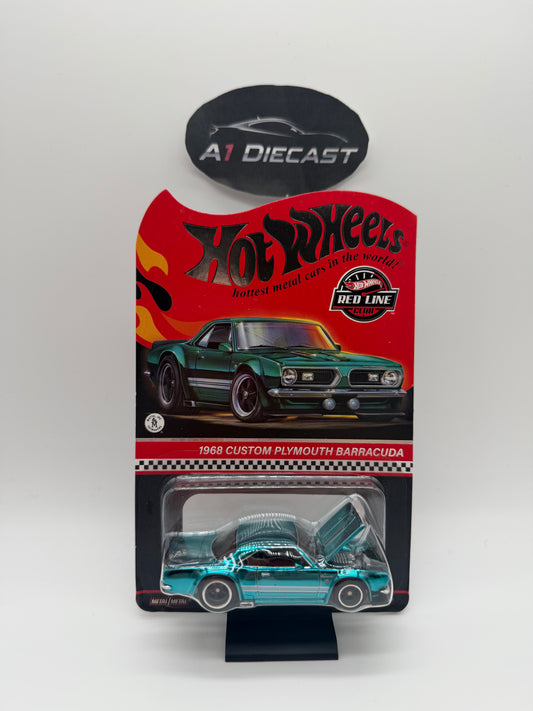 Hot Wheels Red Line Club 1968 Custom Plymouth Barracuda