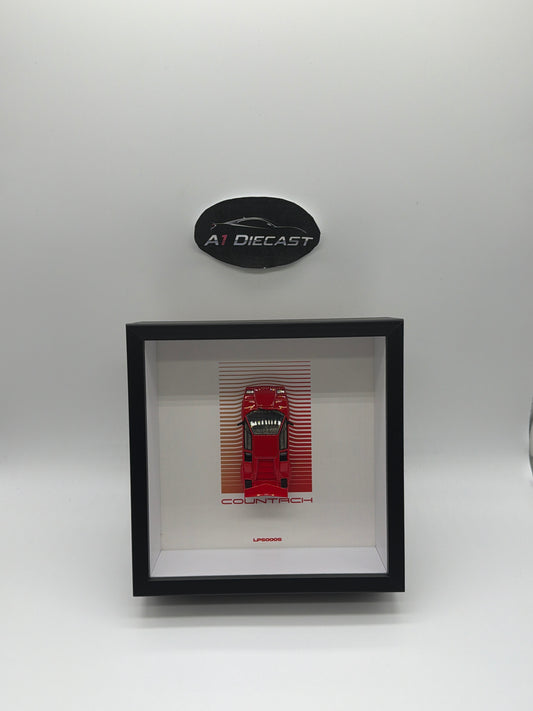 Findassically The Frame For Diecast Model Car Red Countach