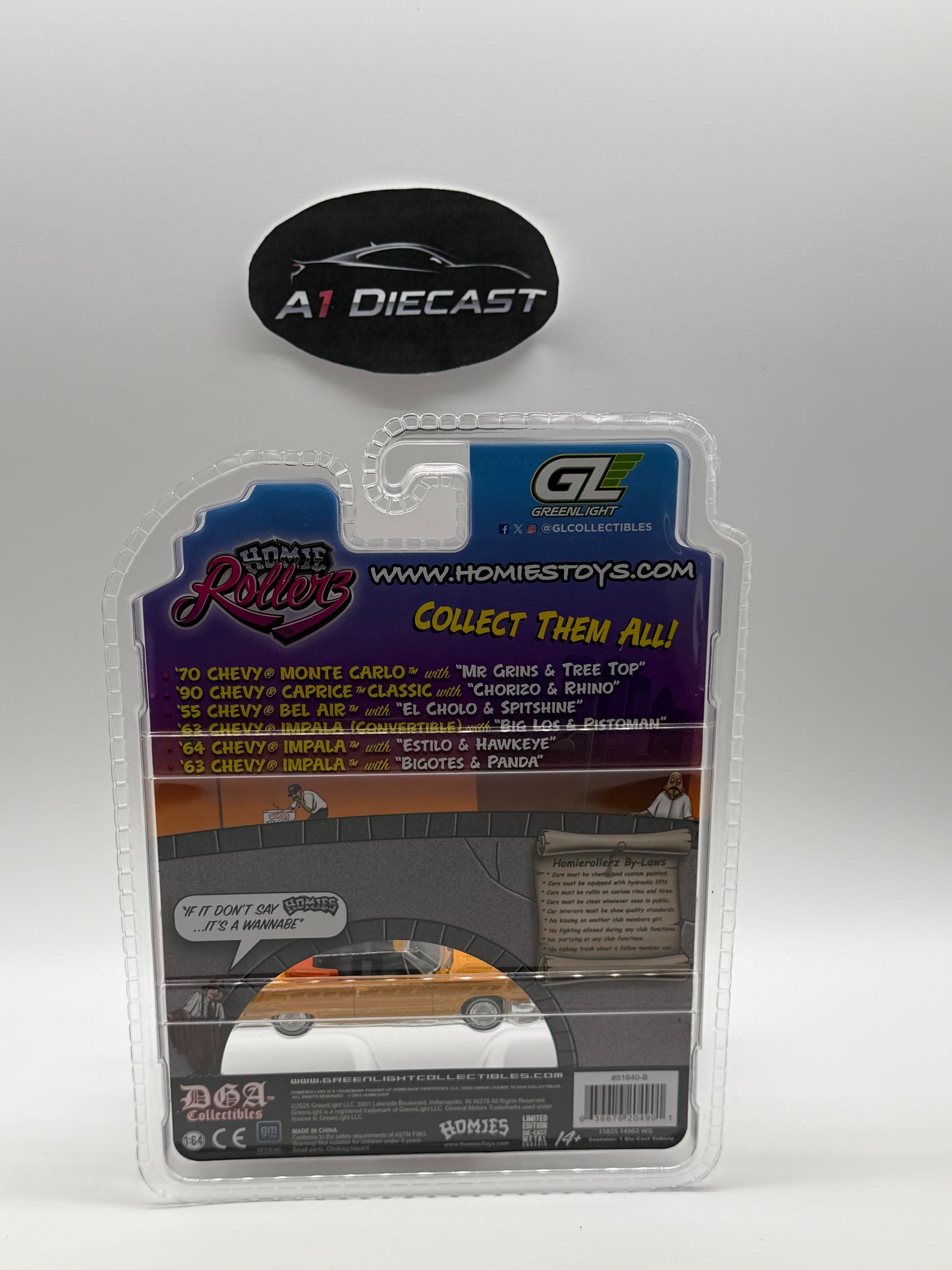 Greenlight Homie Rollerz ‘63 Chevy Impala Convertible