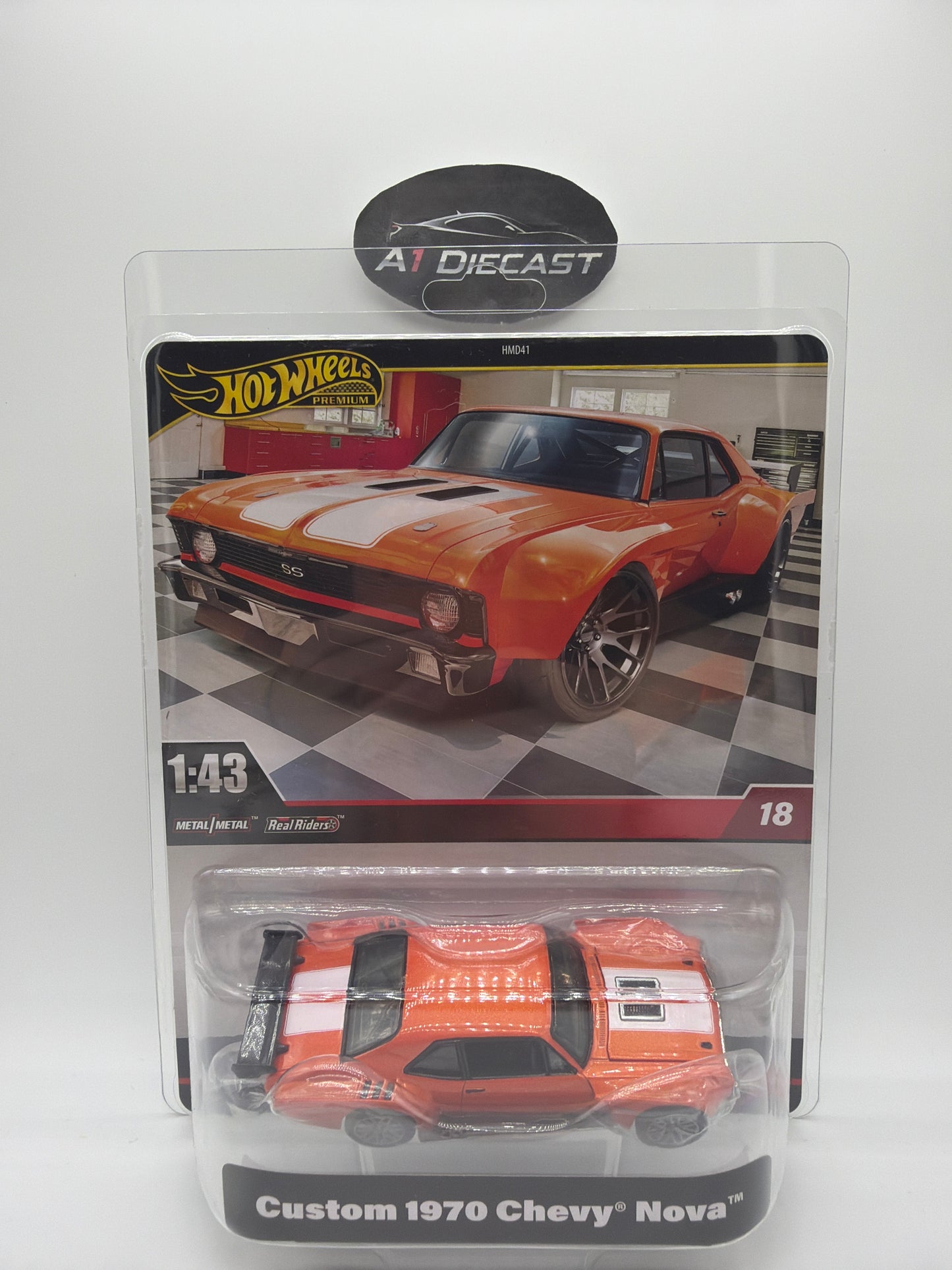 Hot Wheels Premium 1:43 Custom 1970 Chevy Nova