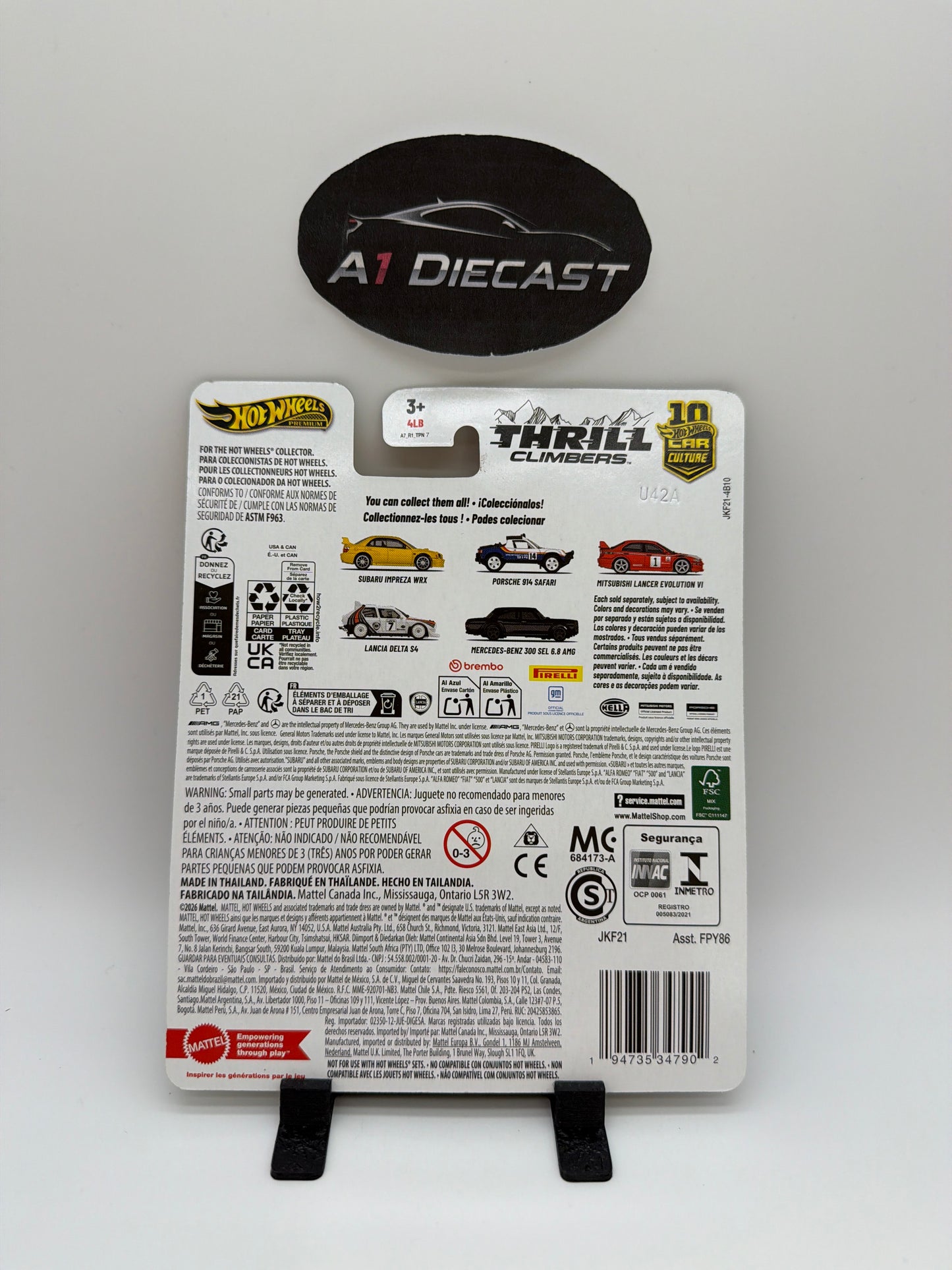 Hot Wheels Premium Car Culture Thrill Climbers Subaru Impreza WRX