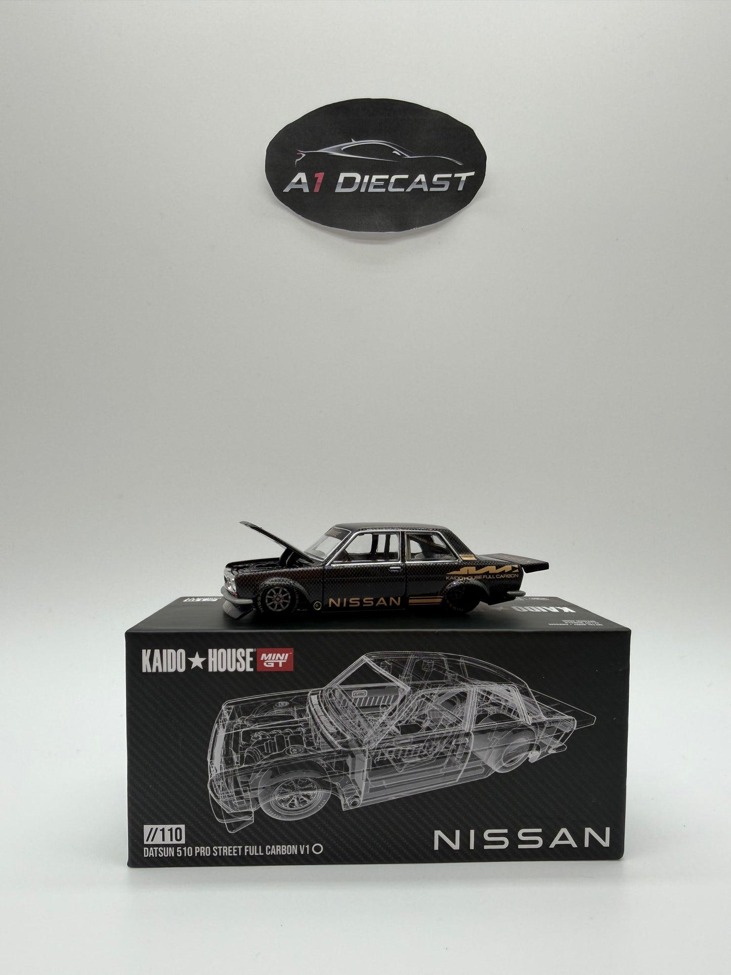 Kaido House Mini GT Datsun 510 Pro Street Full Carbon V1