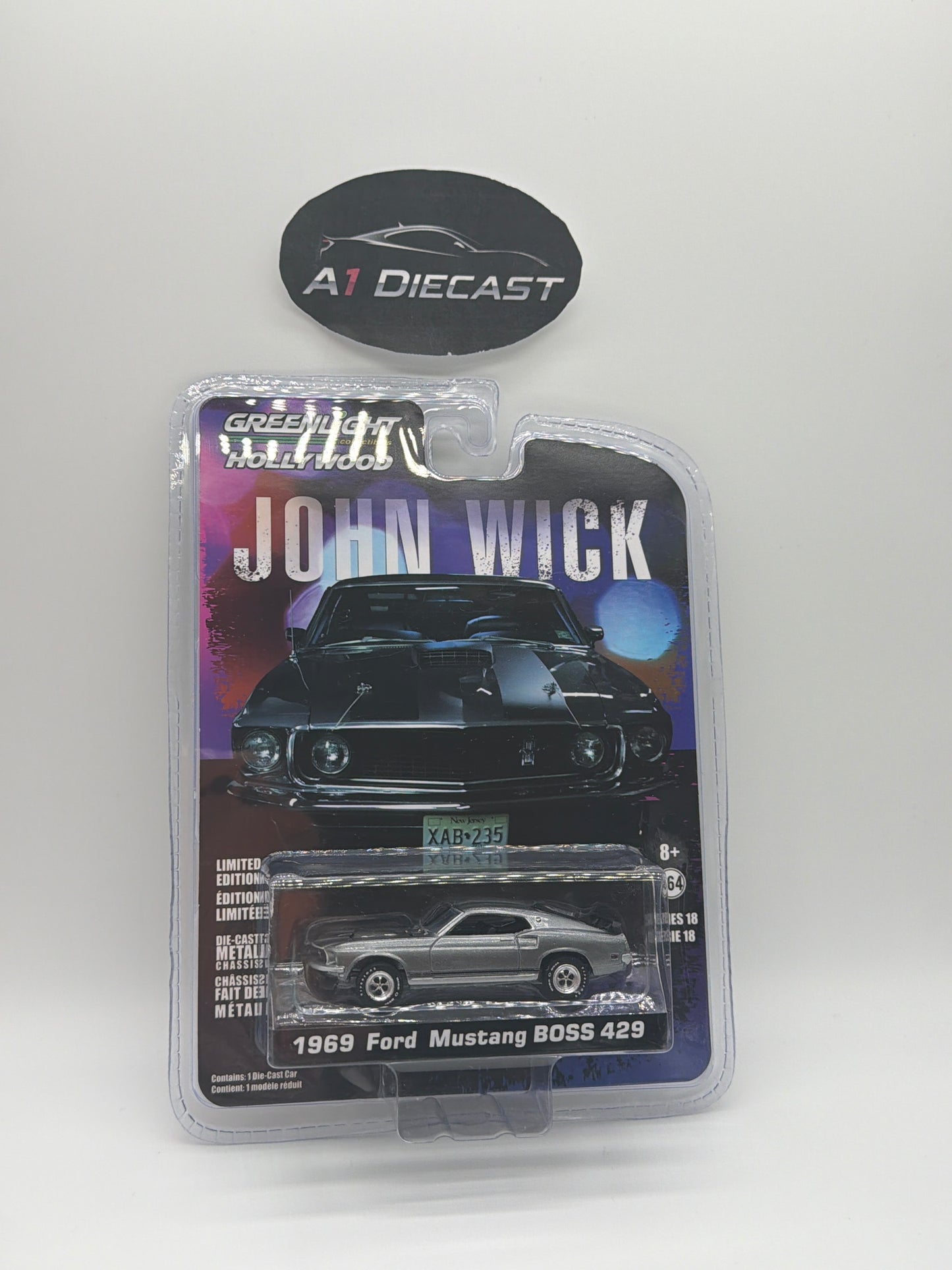 Greenlight Hollywood John Wick 1969 Ford Mustang BOSS 429